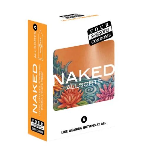 Four Seasons NAKED Allsorts Condoms 6PK