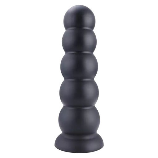 11.8" Hismith 5 Smooth Balls Beaded Silicone Anal Butt Plug 