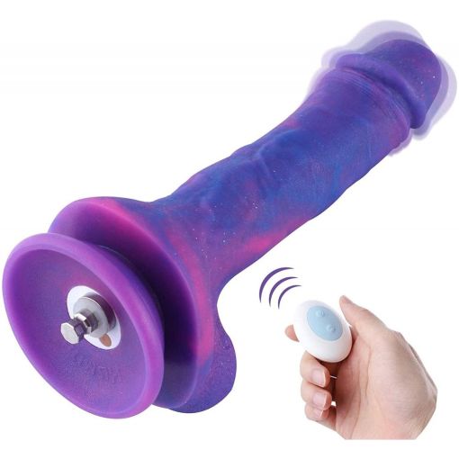 Hismith 8.38in Purple Vibrating Silicone Dildo  153270 