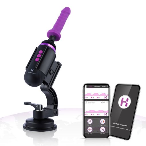 HiSmith Capsule Rechargeable with Suction Base Sex Machine - Remote and App Connectivity 