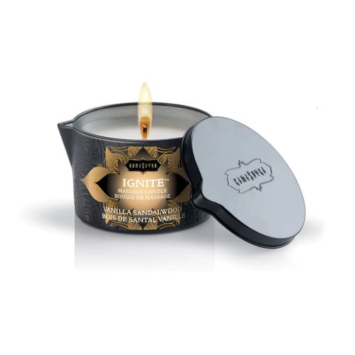 Kama Sutra Ignite Massage Candle - Tahitian Sandalwood 