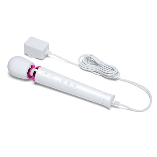 Le Wand White Powerful Petite Plug-In Vibrating Massager