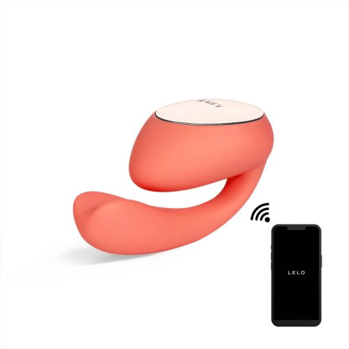 LELO Ida Wave Coral Red Dual Stimulation Massager 
