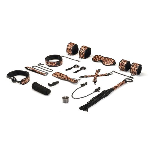 Faux Leather Leopard Print 13 Piece Kit