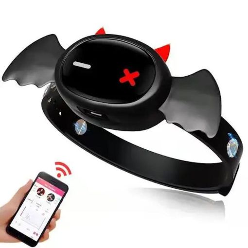 Lockink QIUI Love Devil APP Control Estim Silicone Collar