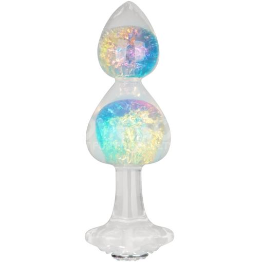 Lovetoy Gemoria Muli-Coloured Double Bulb Silicone Butt Plug
