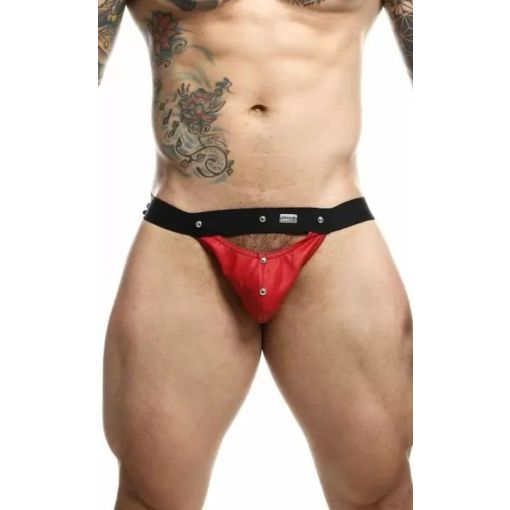 Malebasics Dungeon Peekaboo Jockstrap - Red  