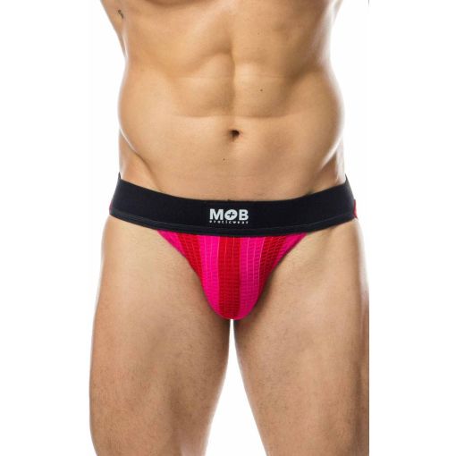 Malebasics Red-Pink Jockstrap - Small  