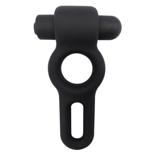 Nero by Playful Dual Cock Ring Liquid Silicone Vibe