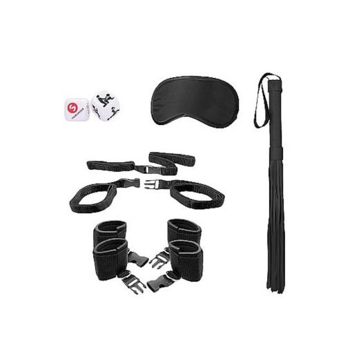 Ouch! Bed Post Bindings Restraining Kit - Black