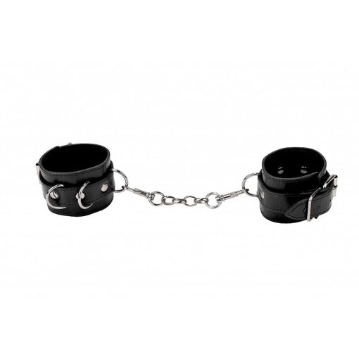 Ouch! Leather Cuffs Black