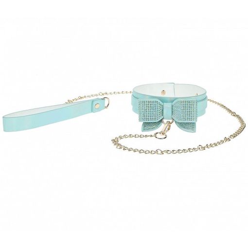 Ouch! Paris Collection Blue Collar with Leash