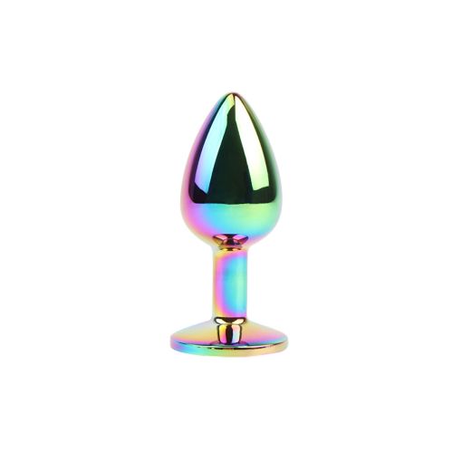 Hi-Basic Jewelled Rainbow Metal Butt Plug