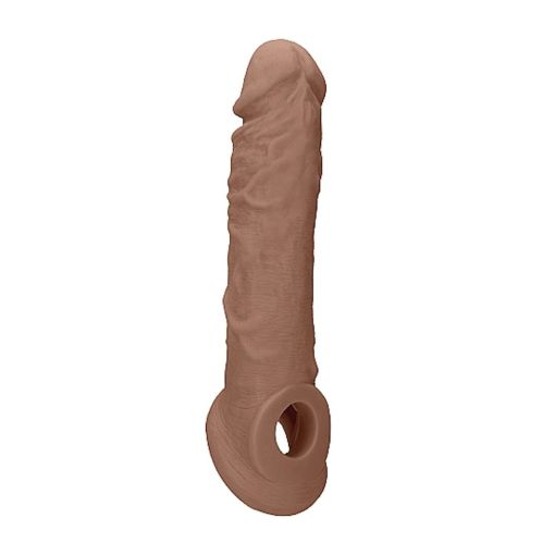 RealRock Penis Extender Sleeve 21cm (8") Tan