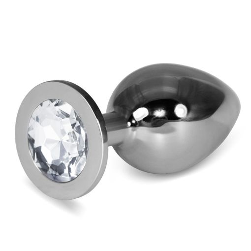 Love Toy Rosebud Classic Clear Jewelled Butt Plug 