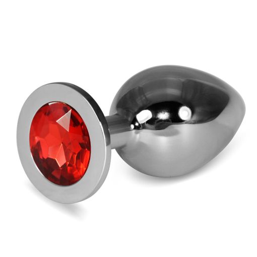 Love Toy Rosebud Classic Red Jewelled Butt Plug 