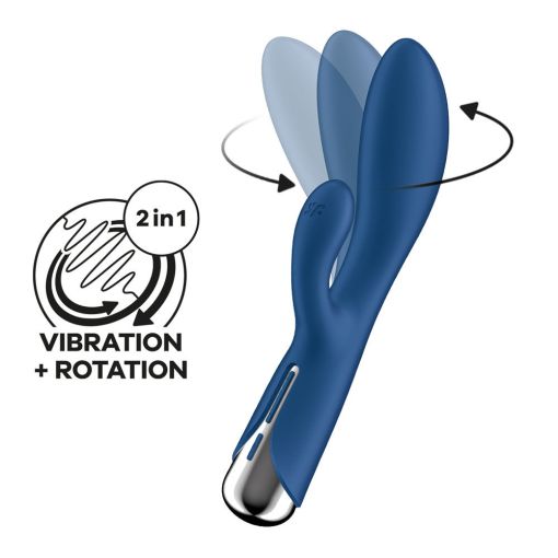 Satisfyer Spinning Rabbit 1 Blue Rotating Rabbit Vibrator