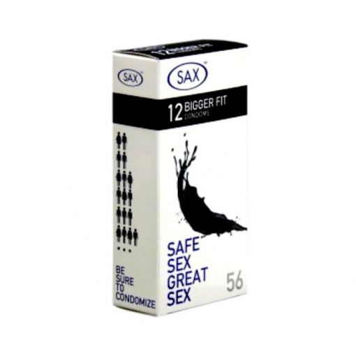 Sax 12 Bigger Fit Condoms 12PK