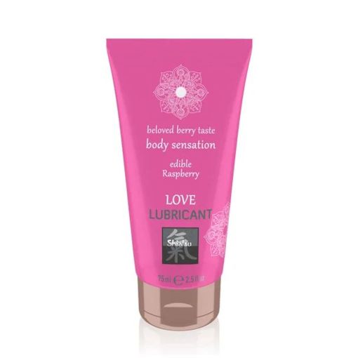 Shiatsu Love Lubricant Edible Raspberry 75ml