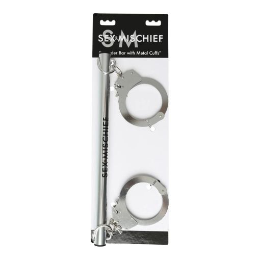 Sex & Mischief Spreader Bar with Metal Cuffs