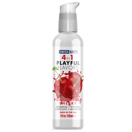 Swiss Navy Playful 4 In 1 Poppin Wild Cherry 118ml