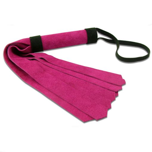 Wide Tassel Flogger Pink