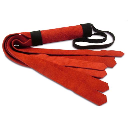 Wide Tassel Flogger Red