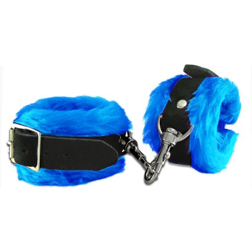 Wild Hide Love Cuffs Blue