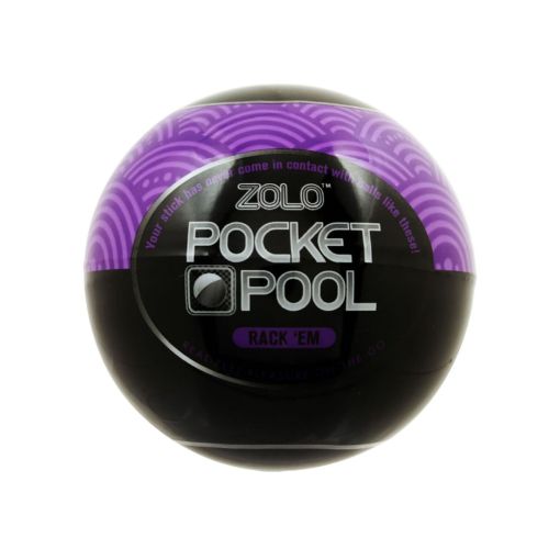 Zolo Pocket Pool Rack `Em Masturbator Sleeve - Purple