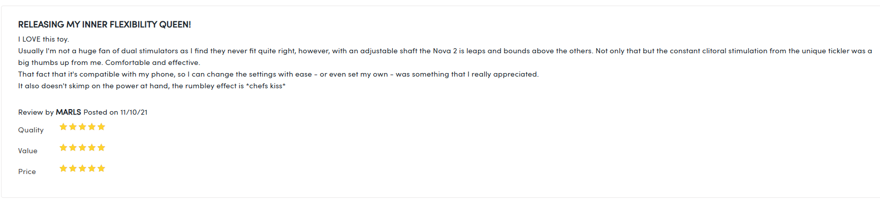 Review from Marls
