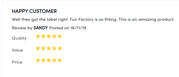 Review from Sandy